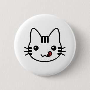 Badge Rond 5 Cm Chat de sushi
