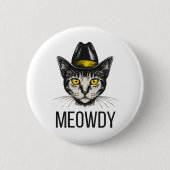 Badge Rond 5 Cm Chat Drôle de Miaou (Devant)
