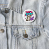 Badge Rond 5 Cm Chat Drôle Ne Me Teste Pas (En situation)