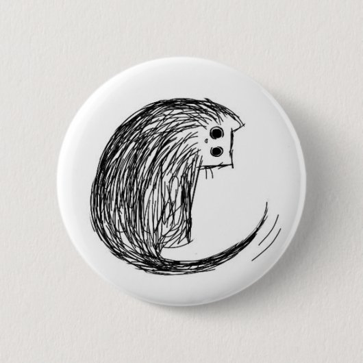 Badge Rond 5 Cm Chat et queue (Devant)
