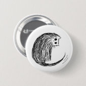 Badge Rond 5 Cm Chat et queue (Devant & derrière)
