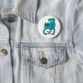 Badge Rond 5 Cm Chat Expressif Excentrique (En situation)