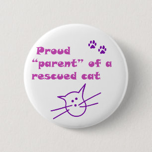 Badge Rond 5 Cm chat fier