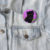 Badge Rond 5 Cm Chat Gustav Klimt (En situation)