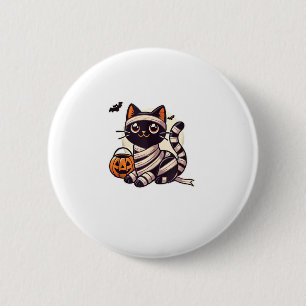 Badge Rond 5 Cm Chat Halloween maman mignonne Chat enfants
