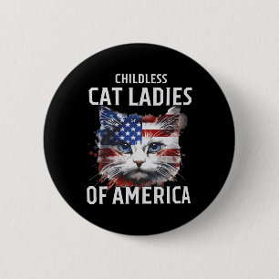 Badge Rond 5 Cm Chat Ladies Against Fascism 1