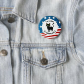 Badge Rond 5 Cm Chat Ladies for Harris/Walz Design (En situation)