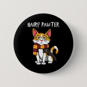 Badge Rond 5 Cm Chat Magique Avec Gles Qui Chat
