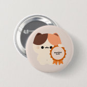 Badge Rond 5 Cm Chat mignon certifié (Devant & derrière)