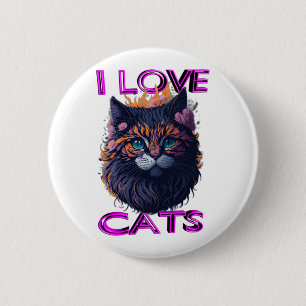 Badge Rond 5 Cm Chat mignon et adorable s5