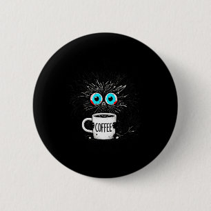 Badge Rond 5 Cm Chat Noir C'est Bien Je Suis Bien Tout Va Bien Drô