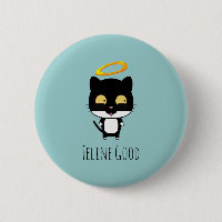 Chat Noir Fundy Pun Avec Halo - Feline Bon