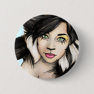 Badge Rond 5 Cm Chat Parsli de Jellicle