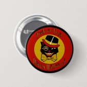 Badge Rond 5 Cm Chat pimpant (Devant & derrière)