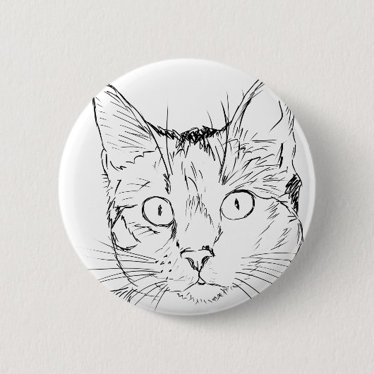 Badge Rond 5 Cm Chat Puddy (Devant)