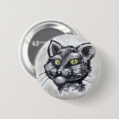 Badge Rond 5 Cm Chat Shorthair (Devant & derrière)