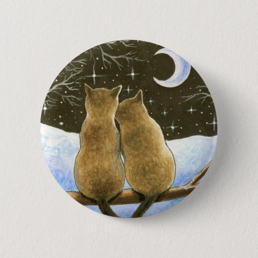 Badge Rond 5 Cm Chat Siamais 584 (Devant)