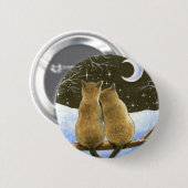 Badge Rond 5 Cm Chat Siamais 584 (Devant & derrière)