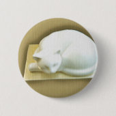 Badge Rond 5 Cm Chat sur Gold Box II (Devant)