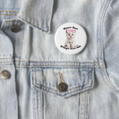 Badge Rond 5 Cm Chat Whimsical (En situation)