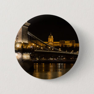 Badge Rond 5 Cm Château de Hungary Budapest