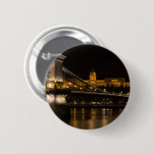 Badge Rond 5 Cm Château de Hungary Budapest (Devant & derrière)