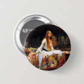 Badge Rond 5 Cm Château d'eau Madame de bouton de Shalott (Devant & derrière)