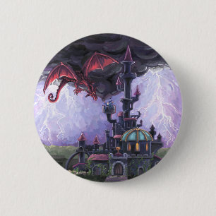 Badge Rond 5 Cm Château du Dragon