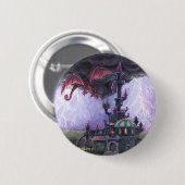 Badge Rond 5 Cm Château du Dragon (Devant & derrière)