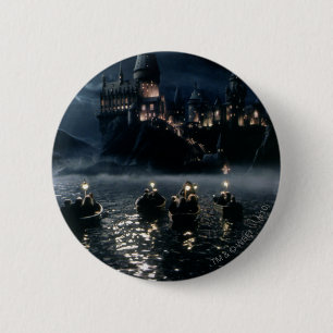 Badge Rond 5 Cm Château Harry Potter   Arrivée à Hogwarts