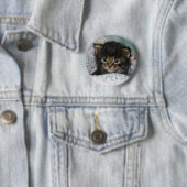 Badge Rond 5 Cm Chaton (En situation)