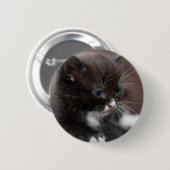 Badge Rond 5 Cm Chaton (Devant & derrière)