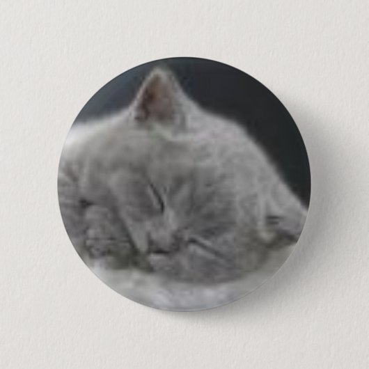 Badge Rond 5 Cm chaton de sommeil (Devant)