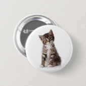 Badge Rond 5 Cm chaton mignon (Devant & derrière)