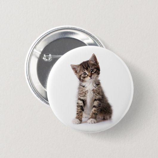Badge Rond 5 Cm chaton mignon (Devant & derrière)