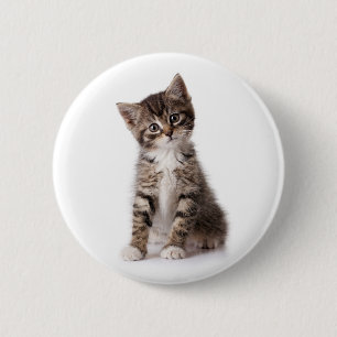 Badge Rond 5 Cm chaton mignon