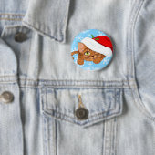 Badge Rond 5 Cm Chaton vacances (En situation)