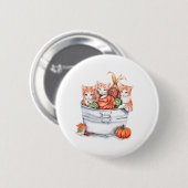 Badge Rond 5 Cm Chatons de récolte (Devant & derrière)