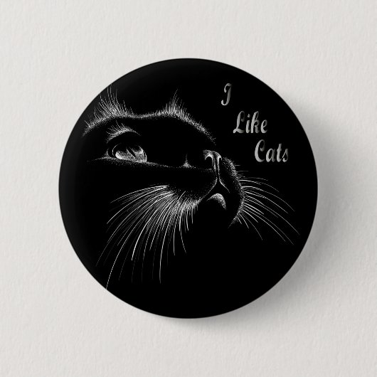 Badge Rond 5 Cm Chats (Devant)
