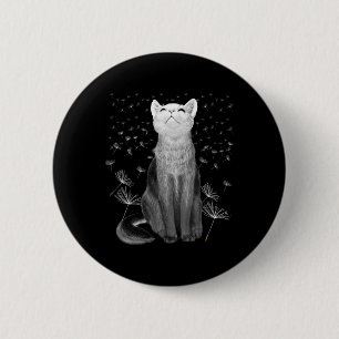 Badge Rond 5 Cm Chats 365 Chats 365 Chat pissenlit Graphisme