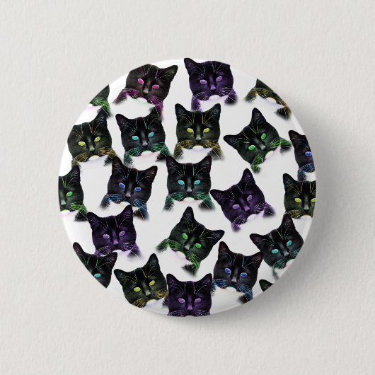 Badge Rond 5 Cm Chats cool (Devant)