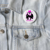 Badge Rond 5 Cm Chats de la Saint-Valentin (En situation)
