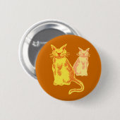 Badge Rond 5 Cm Chats de Marmalade (Devant & derrière)