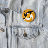 Badge Rond 5 Cm Chats de yoga (En situation)
