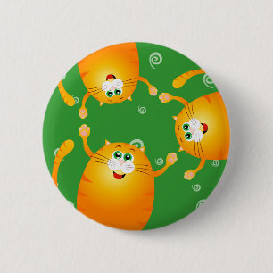 Badge Rond 5 Cm Chats drôles, bouton