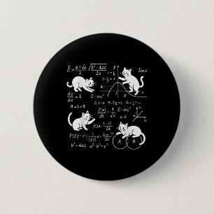 Badge Rond 5 Cm Chats Et Math Lover Drôle Enseignement Amoureux de