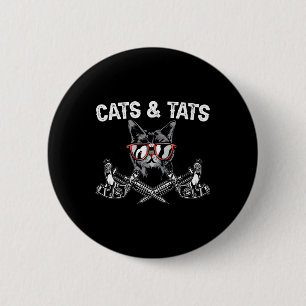 Badge Rond 5 Cm Chats Et Tats Encaissant Tatouage Adulte Tatouage 