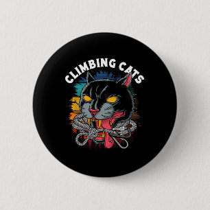 Badge Rond 5 Cm Chats grimpeurs Escalade de blocs Grimpeur d'escal