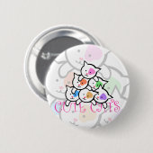 BADGE ROND 5 CM CHATS MIGNONS (Devant & derrière)