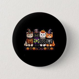Badge Rond 5 Cm Chats mignons d'Halloween Kawaii amateurs de chato